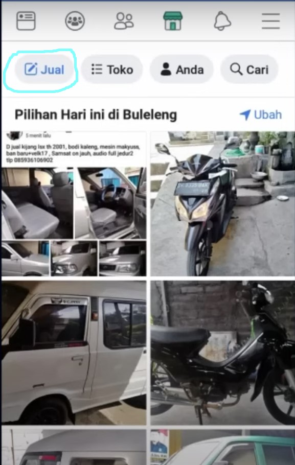 cara jualan di fb