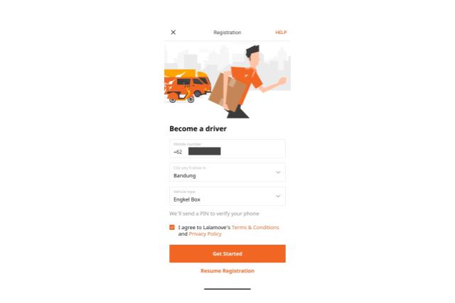 registrasi driver